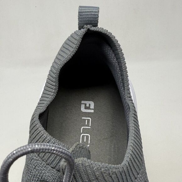 FootJoy FJ Flex XP Spikeless Golf Shoes Womens 9.5 M Gray Knit Lightweight 95359 - Picture 11 of 16